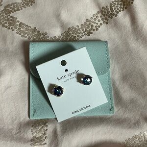 Kate Spade Dark Blue Cubic Zirconia Earrings